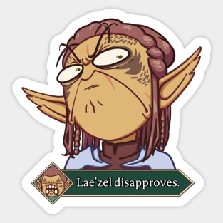 Lae'zel Disapproves Sticker